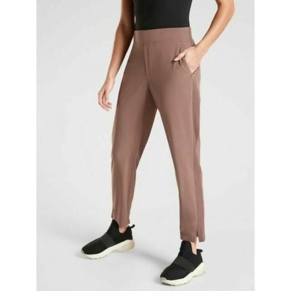 Athleta Women's Size 8 ? Mineral Brown Brooklyn‎ Ankle Pull On Pants Waist 30” - Picture 13 of 13